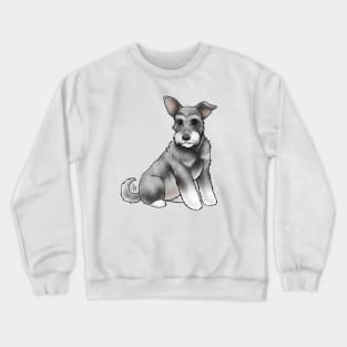 Dog - Miniature Schnauzer - Salt and Pepper Natural Crewneck Sweatshirt